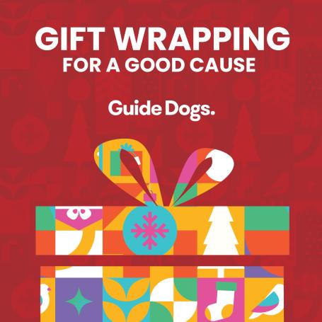 Gift Wrap Guide Dogs